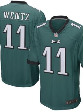 🎉 NFL Philadelphia Eagles 11 Wentz Jersey Official Nike - Men’s XL